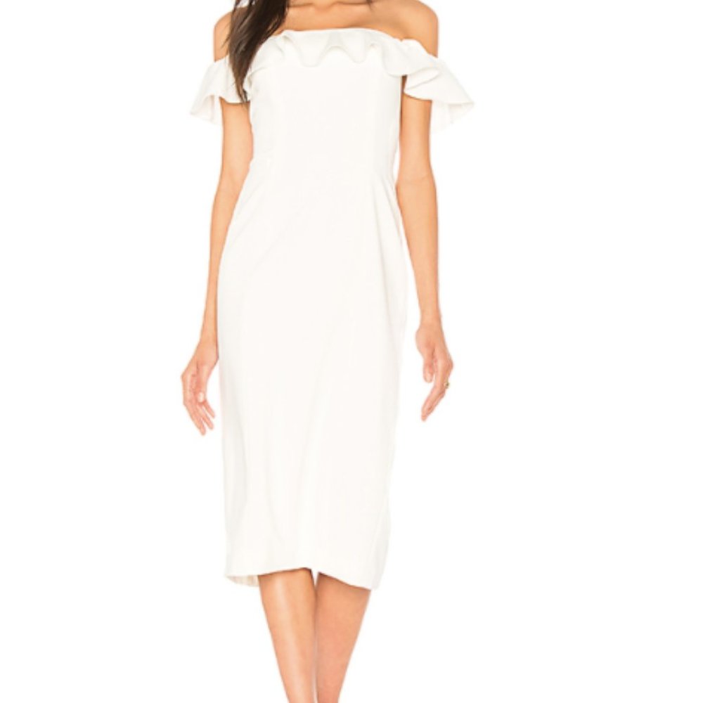 Jay Godfrey off the shoulder midi dress